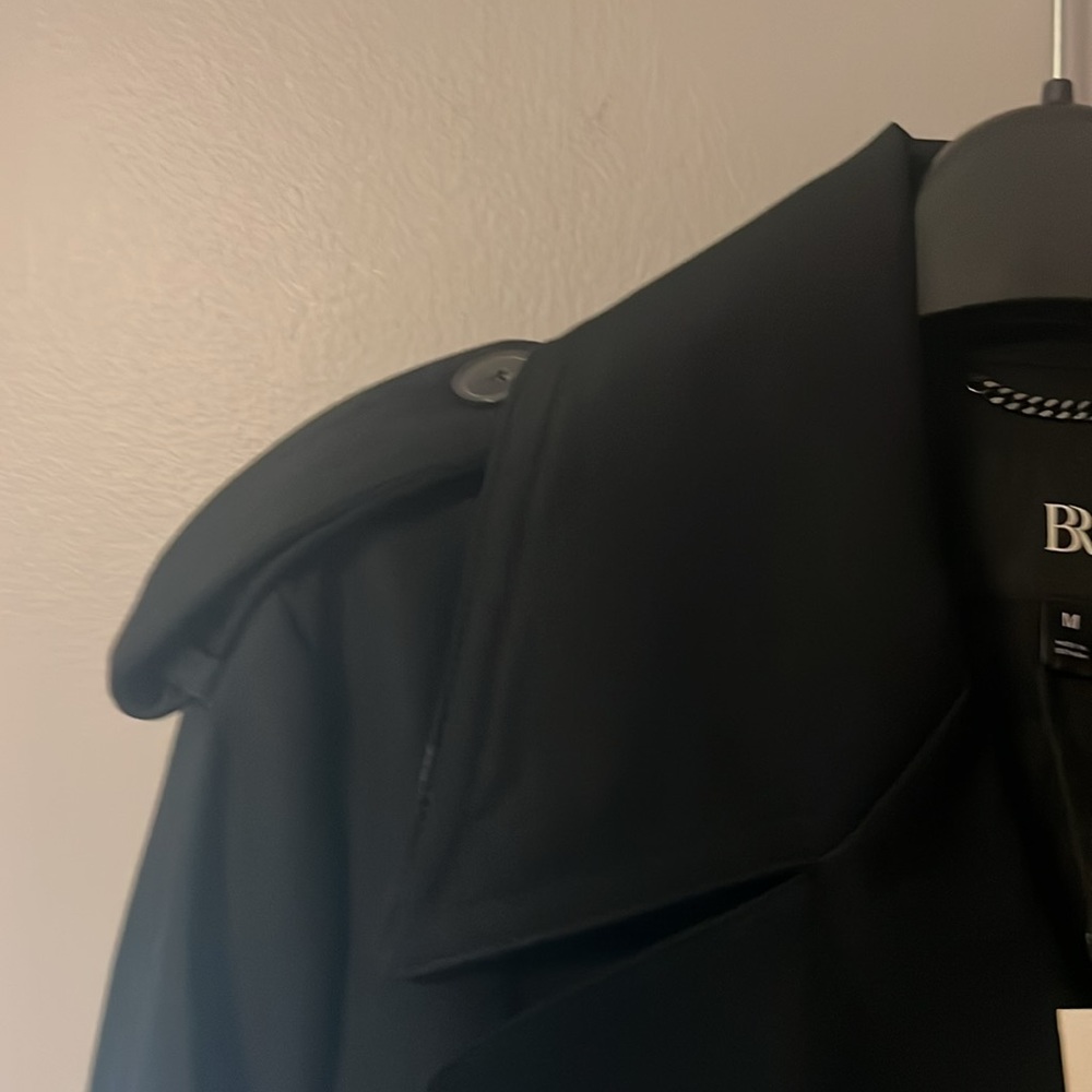 Banana Republic Black Trench Coat - Picture 4 of 12